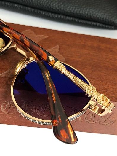 Солнцезащитные очки Chrome Hearts Metal Oval   