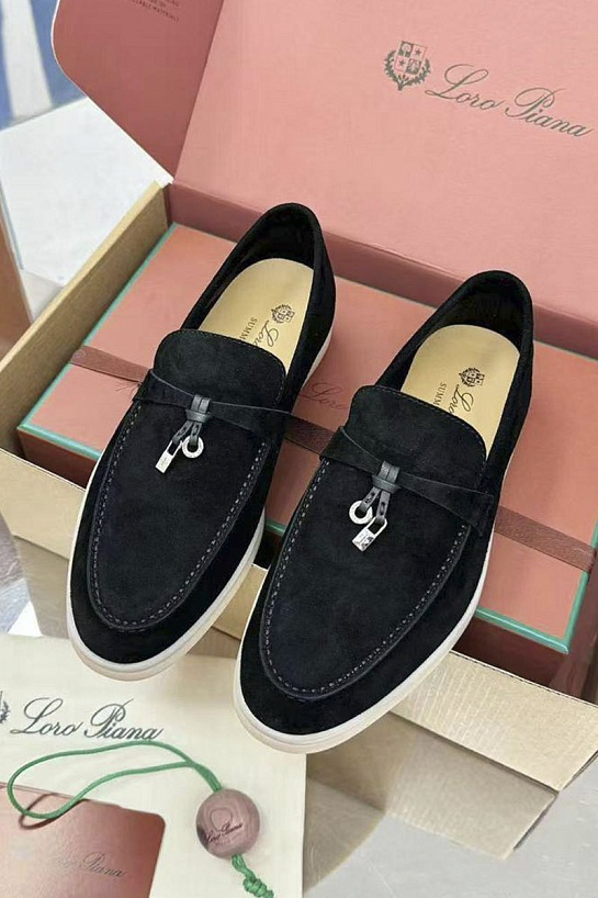 Женские замшевые лоферы Loro Piana Summer Charms Walk premium