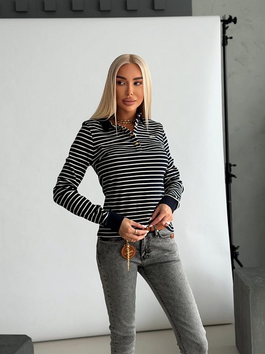 Женское поло с длинным рукавом Celine premium