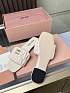 Женские шлёпанцы MIU MIU Premium - White