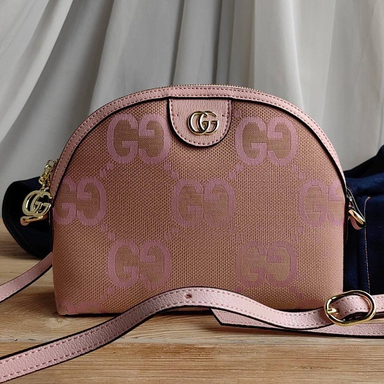 Сумка Gucci Ophidia Jumbo GG Small 24x18 см - Pink
