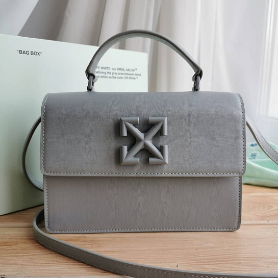 Женская сумка Off-White 1.4 Jitney 22x15 см - Grey