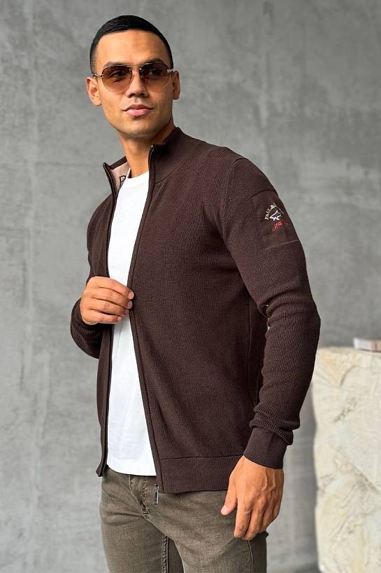 Мужская кофта Paul & Shark zip-up - Brown