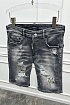 Джинсовые шорты Dsquared2 серого цвета
