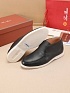Кожаные лоферы с меховой стелькой Loro Piana Open Walk - Black