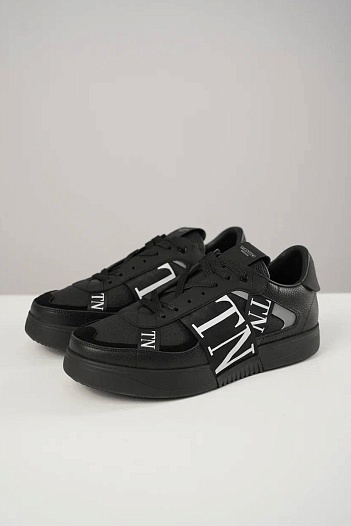Кожаные кроссовки Valentino VL7N low-top - Black   