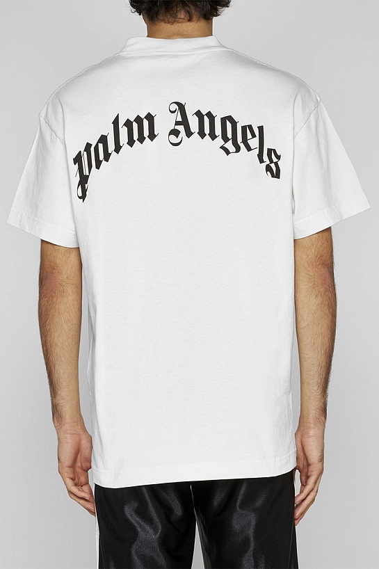 Белая оверсайз футболка Moncler Genius 8 x Palm Angels