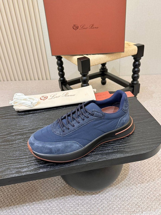 Мужские кроссовки Loro Piana Week End Walk - Navy