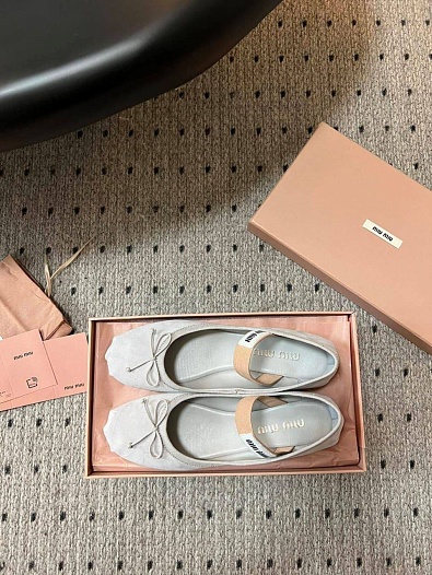 Женские замшевые балетки MIU MIU premium   