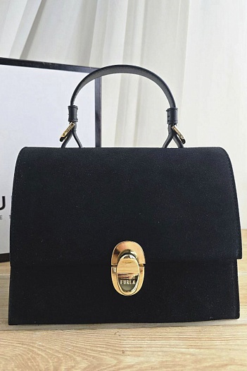 Замшевая сумка Furla Eclisse S 21x17 см   