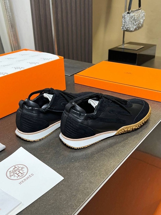 Женские комбинированные кроссовки Hermes Premium