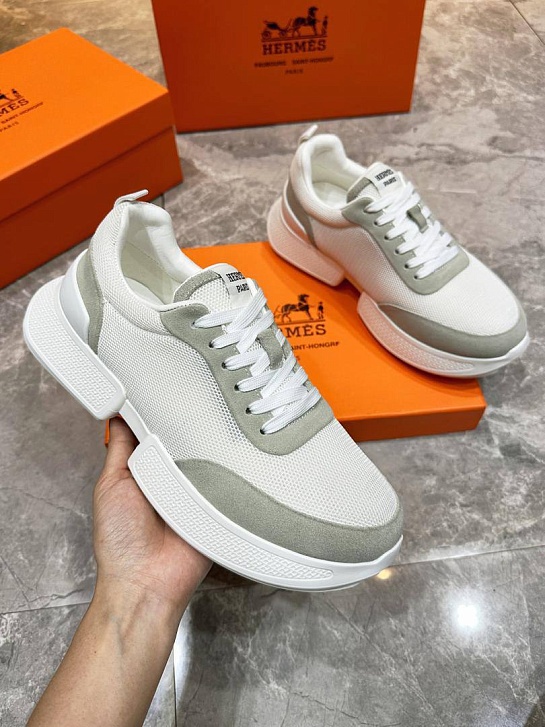 Мужские кроссовки Hermes Drift - White / Grey