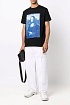 Чёрная футболка Off-White c/o Virgil Abloh Monalisa slim-cut