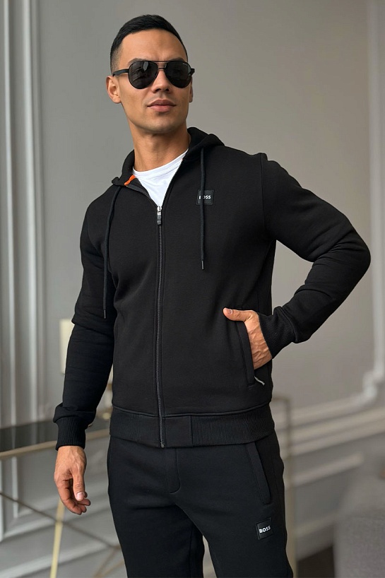 Костюм на флисе Hugo Boss чёрного цвета
