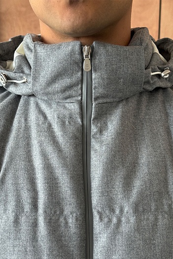 Мужской пуховик Brunello Cucinelli Premium - Grey   