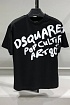 Мужская чёрная футболка Dsquared2 Pop '80s
