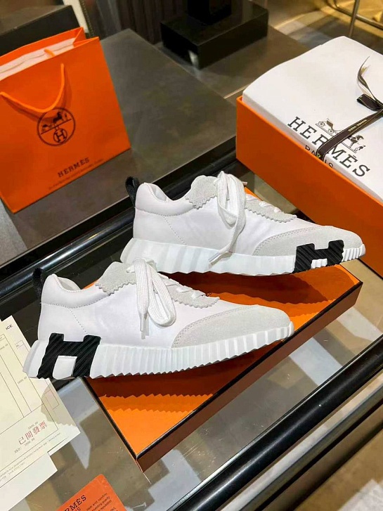 Женские комбинированные кроссовки Hermes Bouncing premium