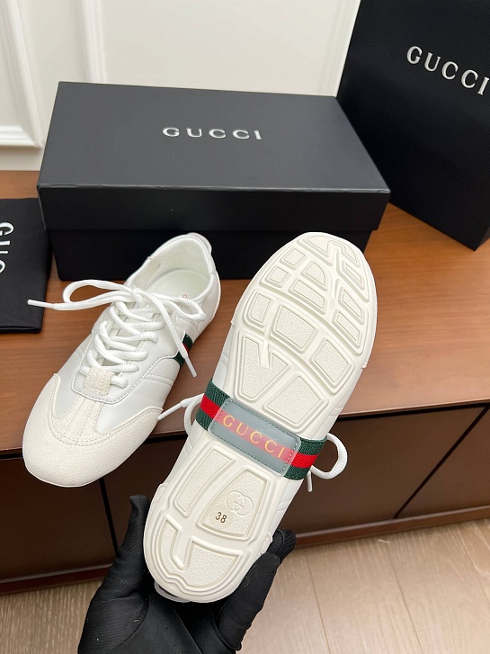 Женские комбинированные кроссовки Gucci Flex premium