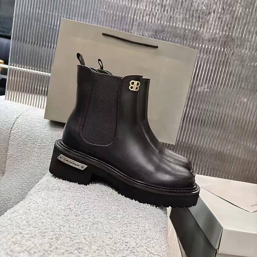 Женские кожаные сапоги Balenciaga premium   