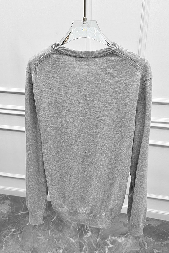 Мужской джемпер Tommy Hilfiger logo-embroidered - Grey