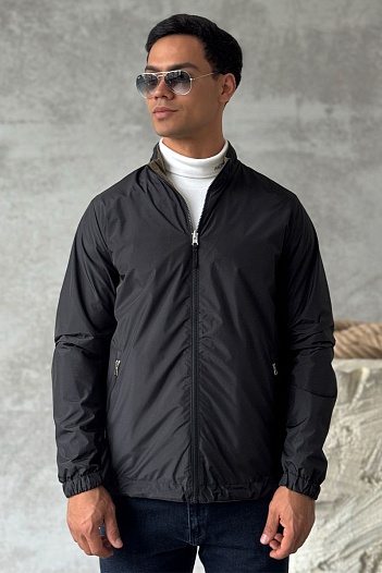 Двусторонняя ветровка Loro Piana - Brown / Black   