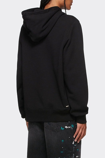 Мужское чёрное худи Amiri Paisley Core Logo   