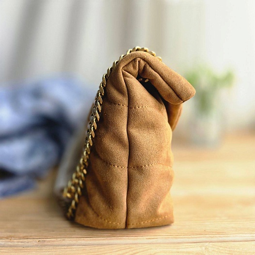 Замшевая сумка Yves Saint Laurent Lou Puffer 30x19 см   