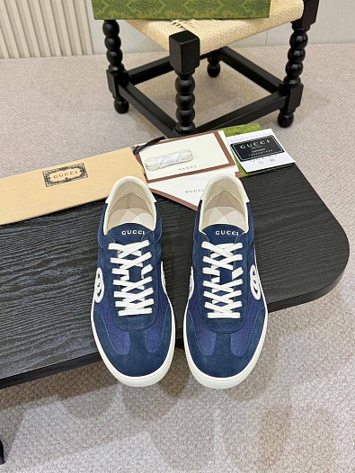 Мужские кроссовки Gucci G75 - Blue   