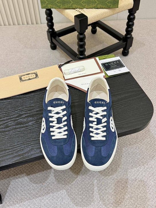 Мужские кроссовки Gucci G75 - Blue