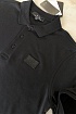 Мужское чёрное поло Armani Exchange rubber logo