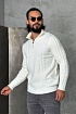 Мужской свитер белого цвета Kiton