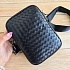 Кожаная сумка Bottega Veneta Intrecciato crossbody 20x14 см - Black