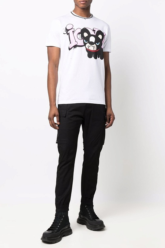 Мужская футболка Dsquared2 "ICON" - White