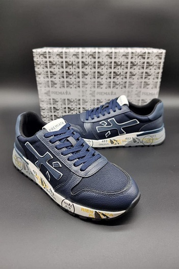 Комбинированные кроссовки Premiata Mick - Blue   