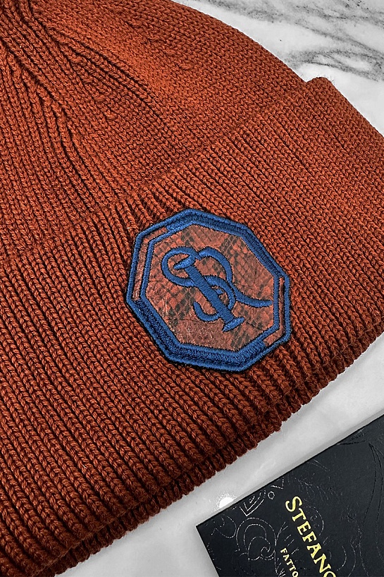 Шапка Stefano Ricci logo-embroidered - Ginger