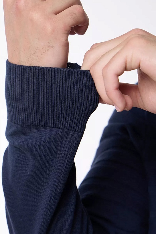 Мужской тёмно-синий джемпер Emporio Armani