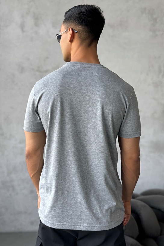 Мужская серая футболка Hugo Boss