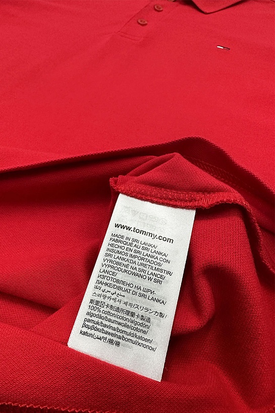 Мужское красное поло Tommy Hilfiger