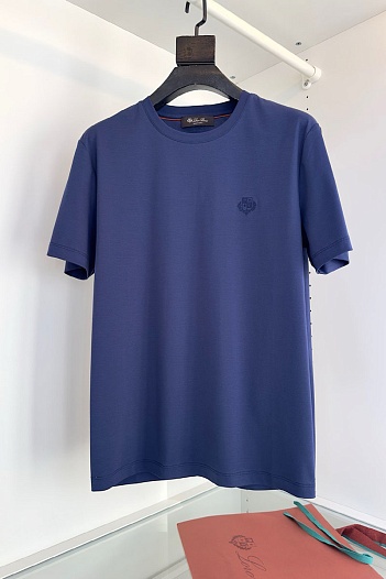 Мужская синяя футболка Loro Piana   