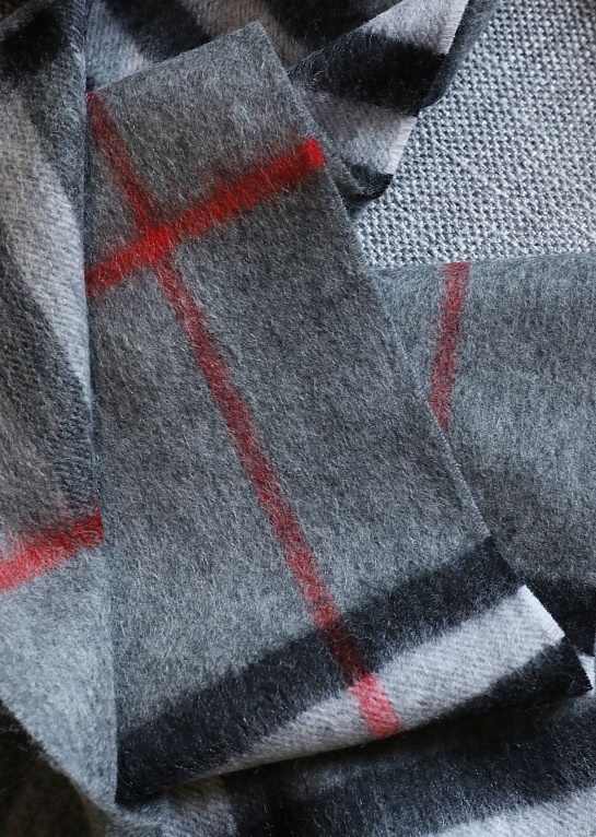 Шарф Burberry two-tone Check premium 168x30 см - Grey