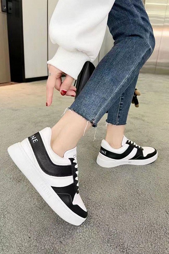 Женские кожаные кроссовки Celine