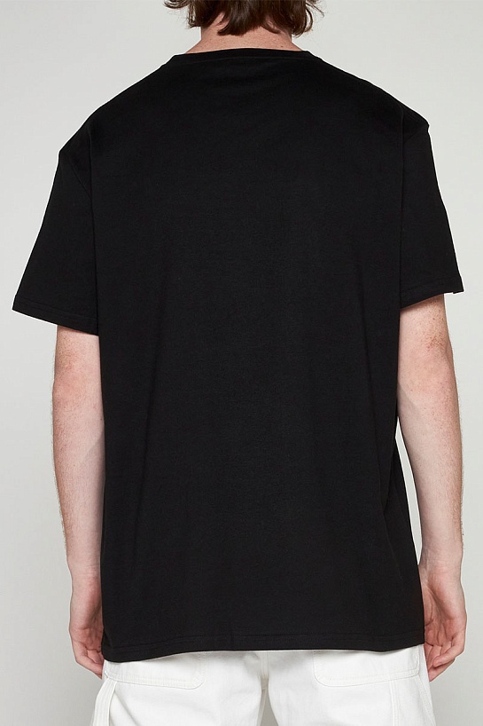 Чёрная футболка Alexander McQueen graffiti logo-print