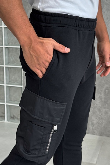 Мужские чёрные джоггеры Neil Barrett   