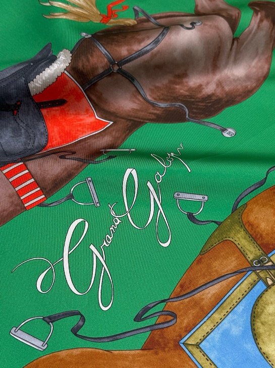Платок Hermes Grand Galop premium 88x88 см