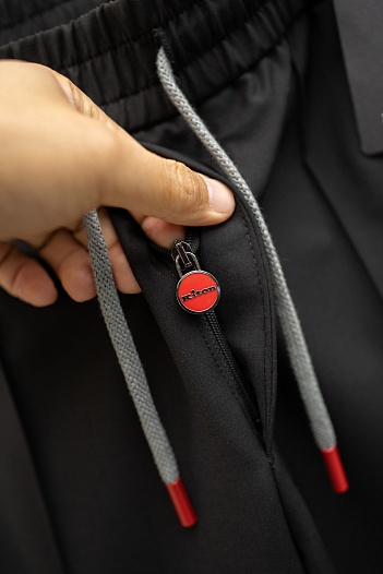 Мужские чёрные брюки Kiton Premium   