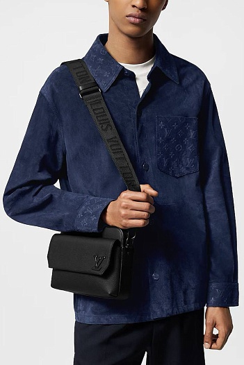Кожаная сумка Louis Vuitton Fastline Messenger 24x18 см   