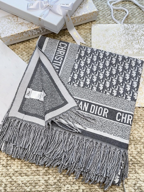 Шарф Dior Oblique Monogram premium 140x140 см