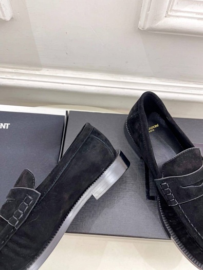Женские замшевые лоферы Yves Saint Laurent premium   