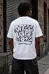 Белая мужская футболка Off-White graffiti-print