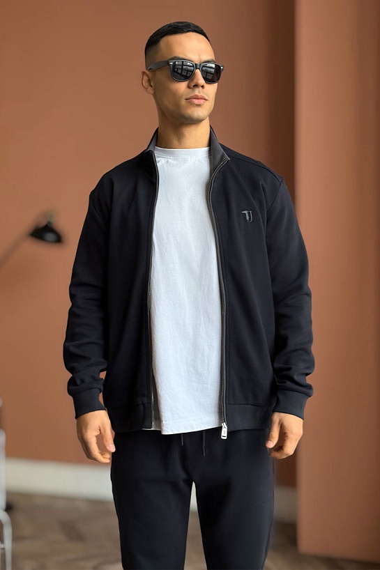 Спортивный костюм Trussardi logo-embroidered - Navy